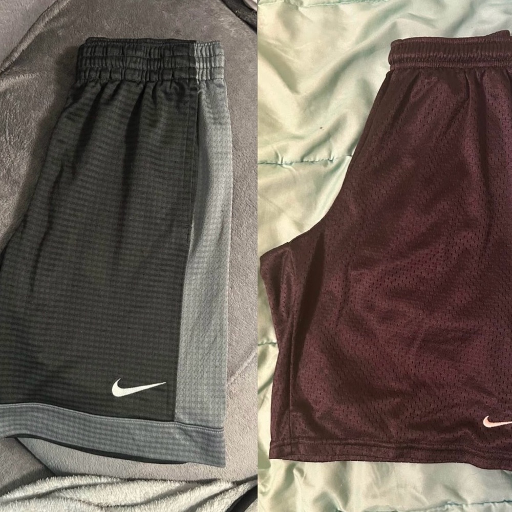 2 pair of Boys Basketball shorts (Boys sizes Medium & Large)